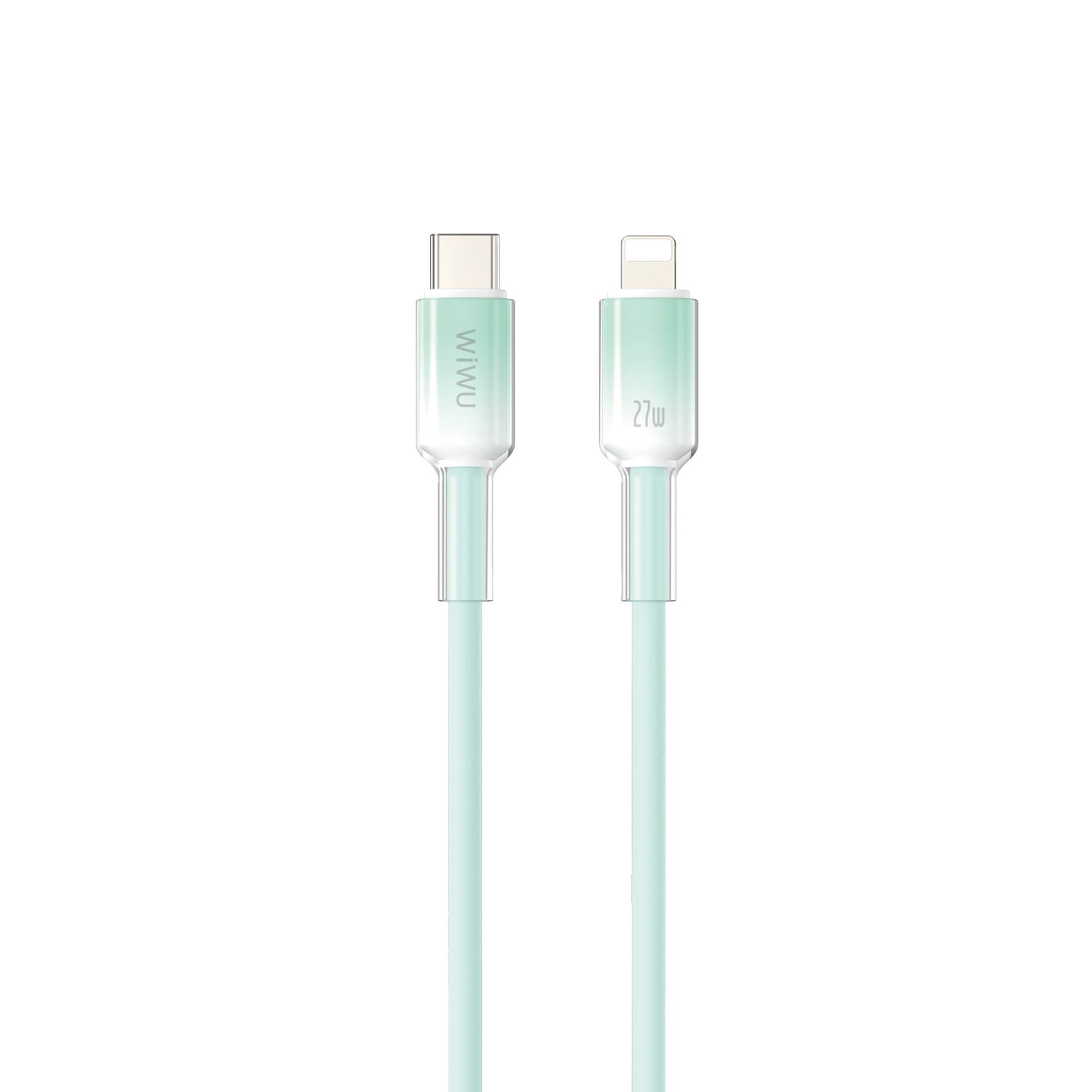 WiWU C062 Neolink USB-C to Lightning Silicone Cable, 1M Green