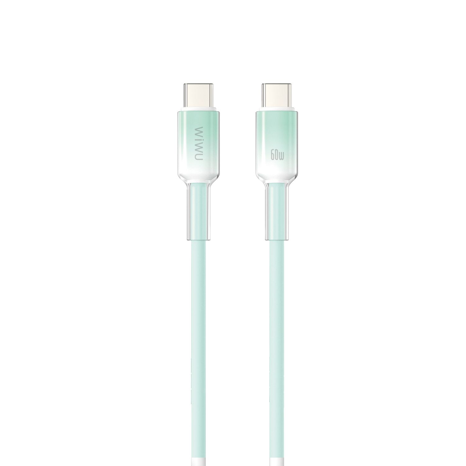 WiWU C063 Neolink USB-C to USB-C Silicone Cable, 1M Green
