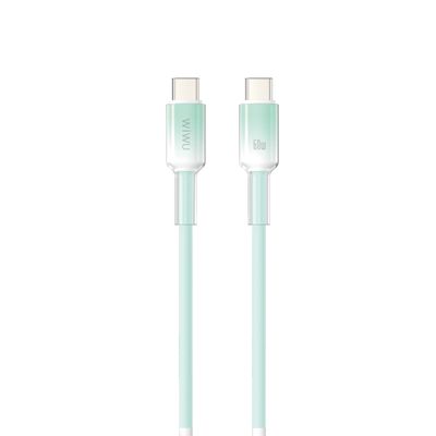 WiWU C063 Neolink USB-C to USB-C Silicone Cable, 1M Green