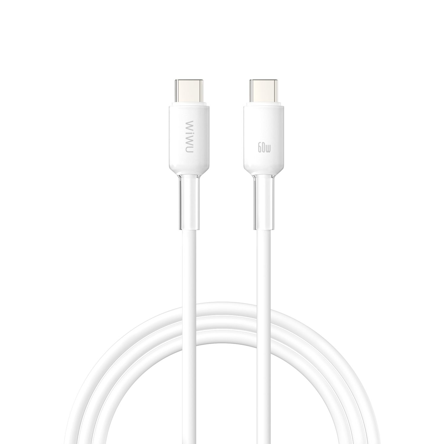 WiWU C063 Neolink USB-C to USB-C Silicone Cable, 2M White