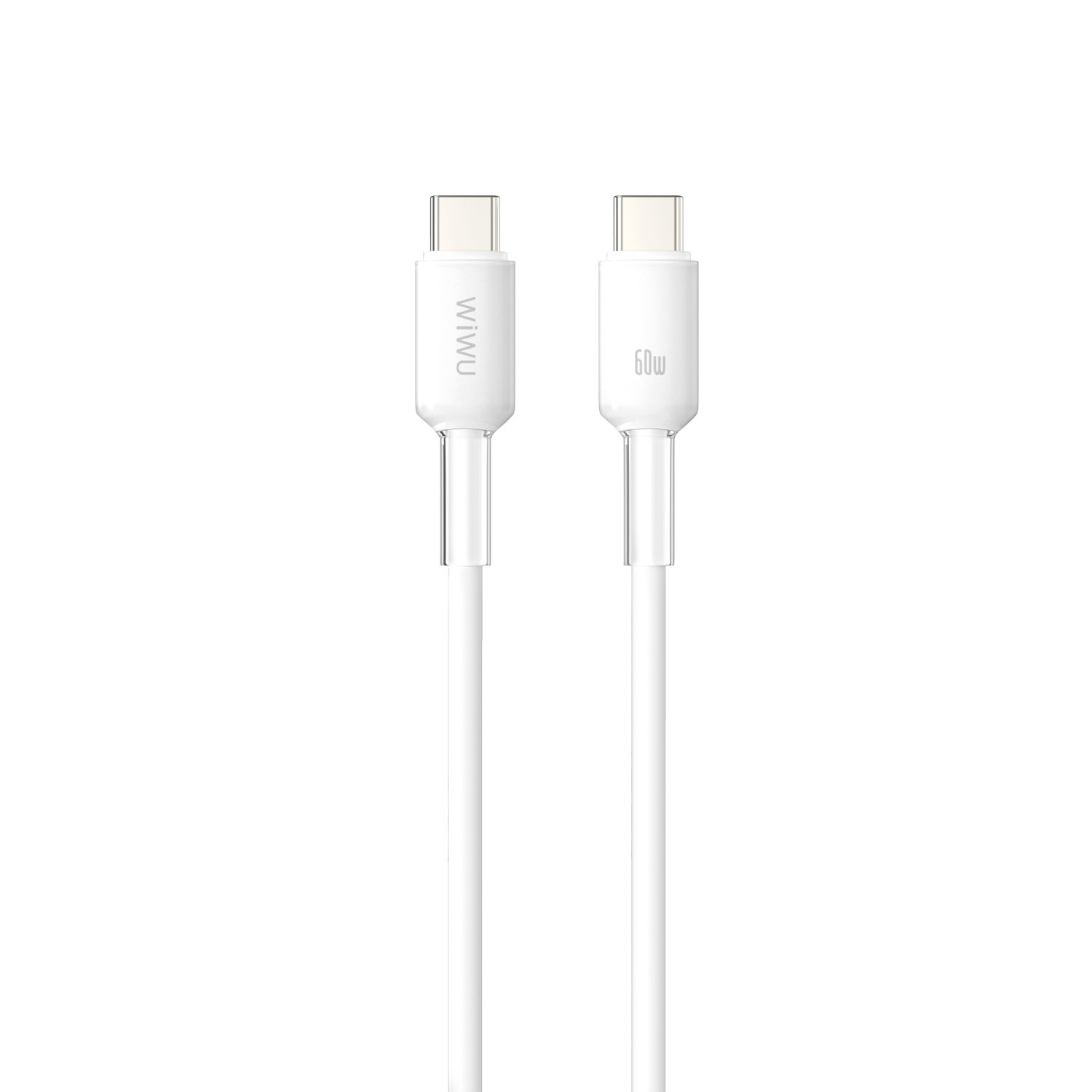 WiWU C063 Neolink USB-C to USB-C Silicone Cable, 2M White