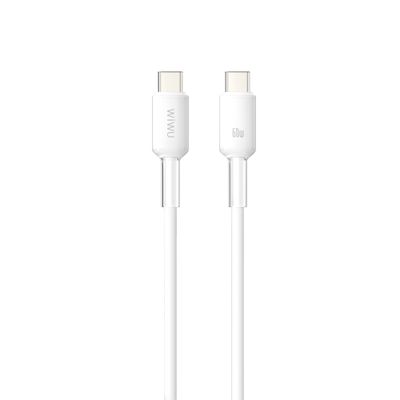 WiWU C063 Neolink USB-C to USB-C Silicone Cable, 2M White