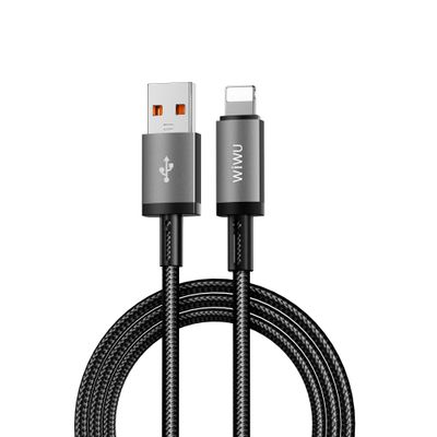WiWU Wi-C055 USB-A to Lightning Cable, 1M Grey WiWU Wi-C055 USB-A to Lightning Cable, 1M Grey