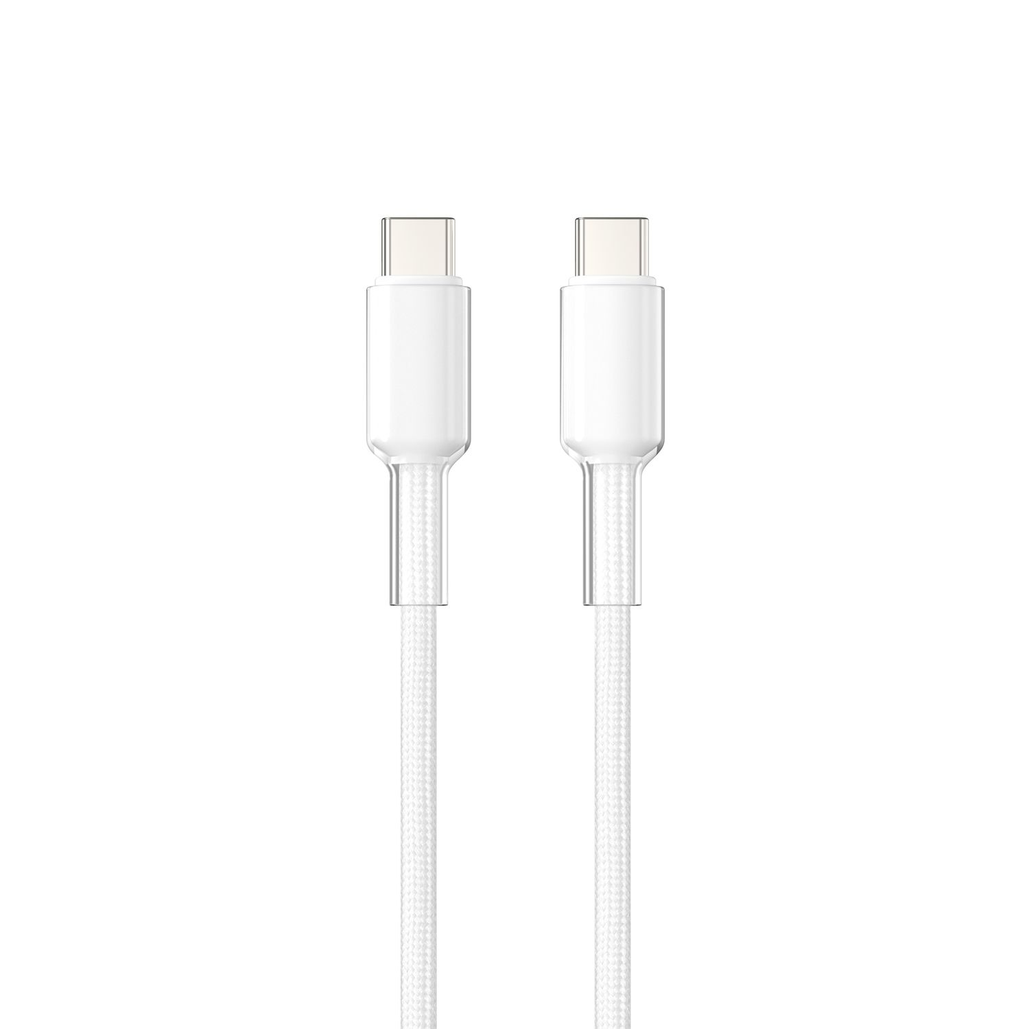 WiWU C065 Neolink USB-C to USB-C Braided Nylon Cable, 1M White