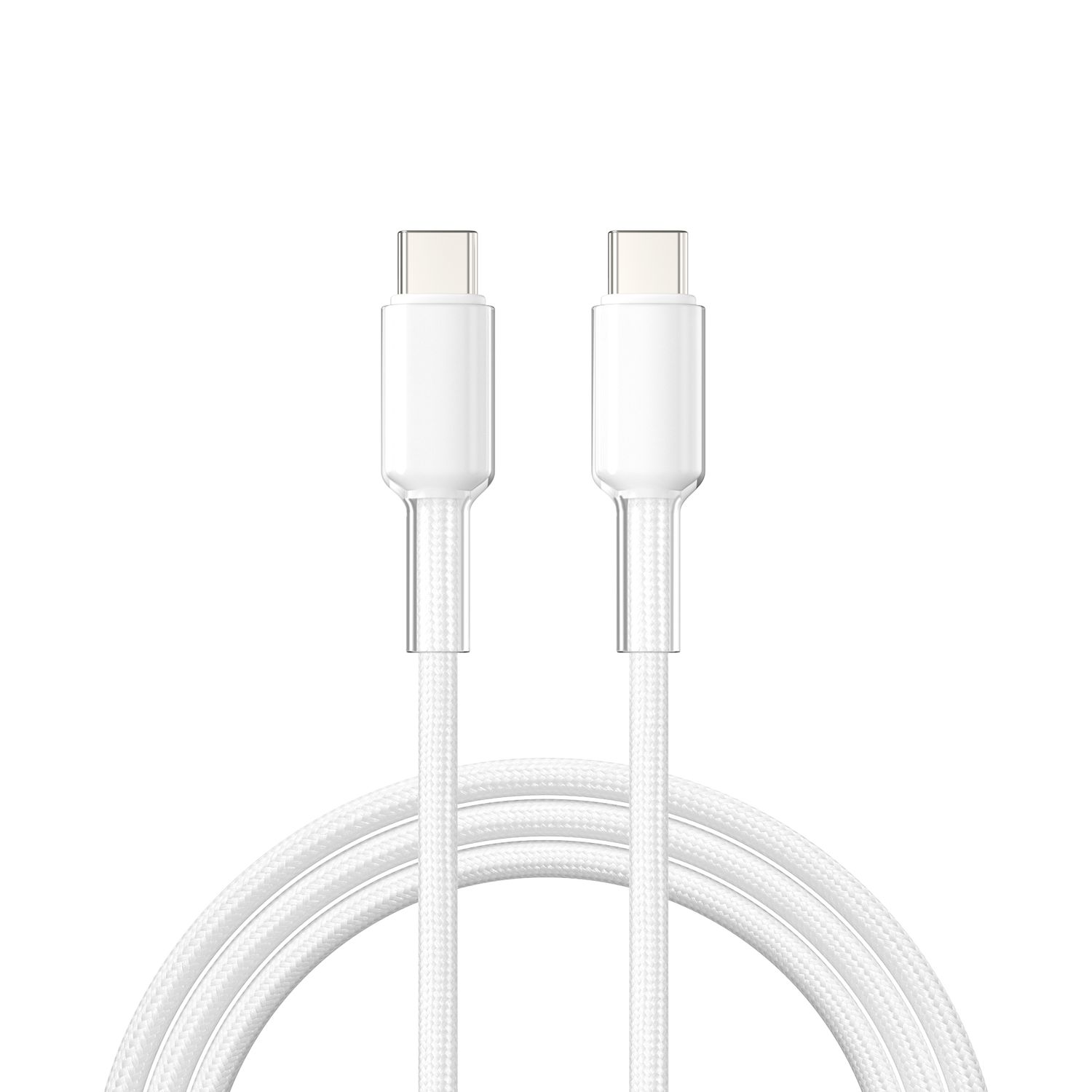 WiWU C065 Neolink USB-C to USB-C Braided Nylon Cable, 1M White