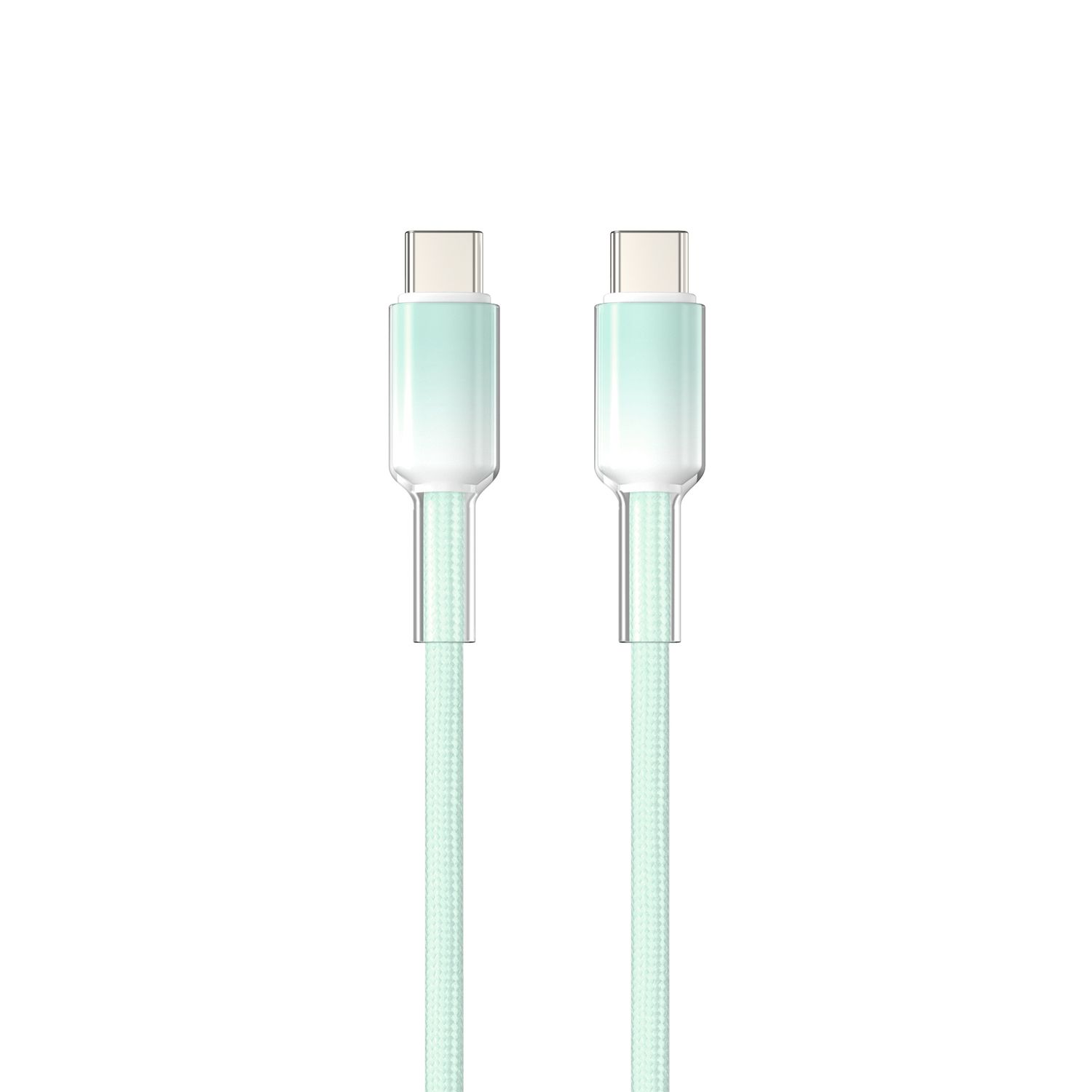 WiWU C065 Neolink USB-C to USB-C Braided Nylon Cable, 1M Green