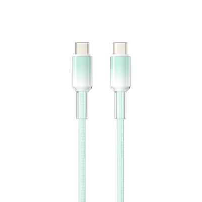 WiWU C065 Neolink USB-C to USB-C Braided Nylon Cable, 1M Green