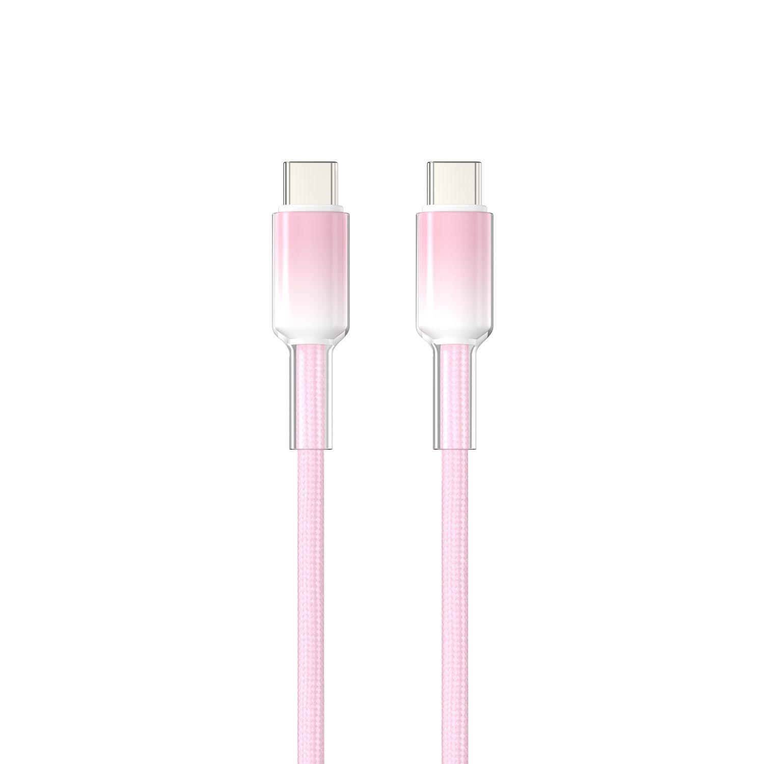 WiWU C065 Neolink USB-C to USB-C Braided Nylon Cable, 1M Pink