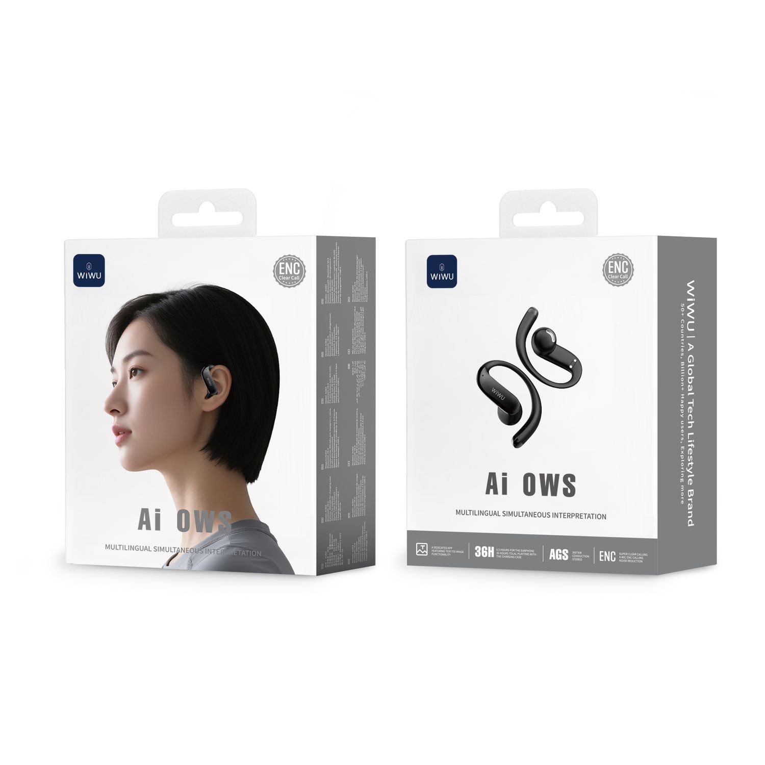 WiWU Ai303 OWS Earbuds, Grey