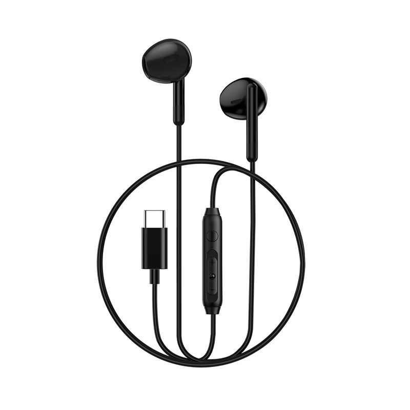 WiWU Type-C Wired Earphone EB314, Black