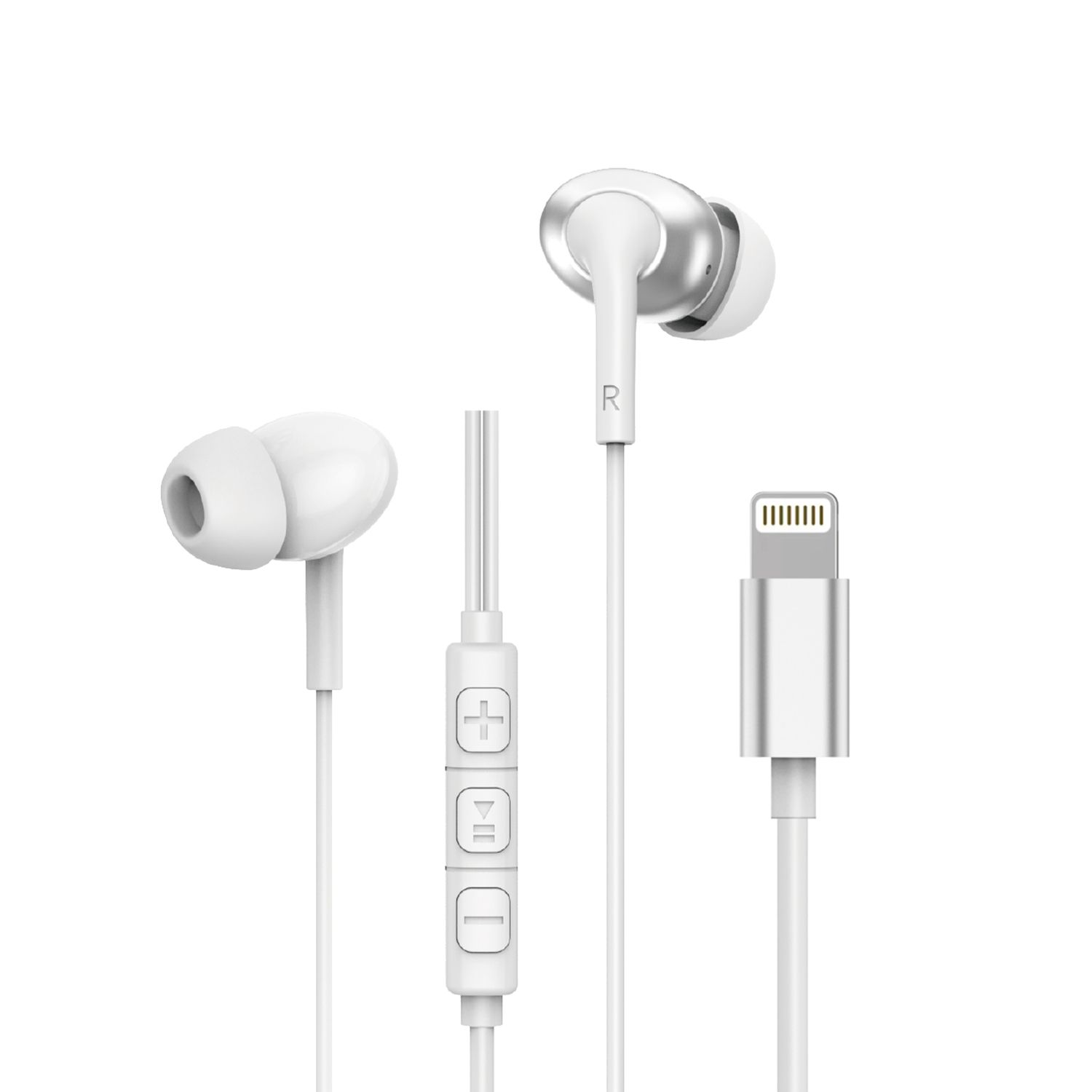 WiWU EB319 Lightning Earbuds, 1.2M White