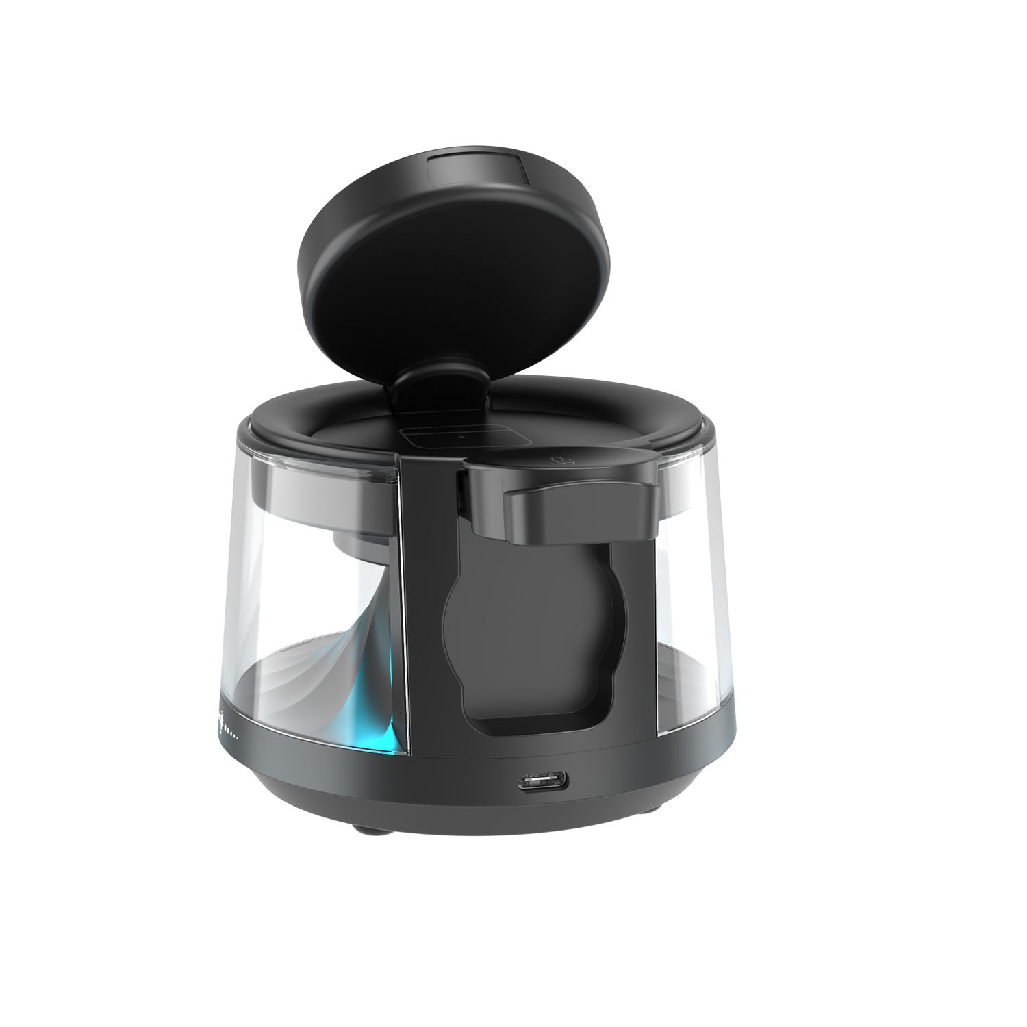 WiWU W039 Flow 5 in 1 Wireless Charger Speaker, Black