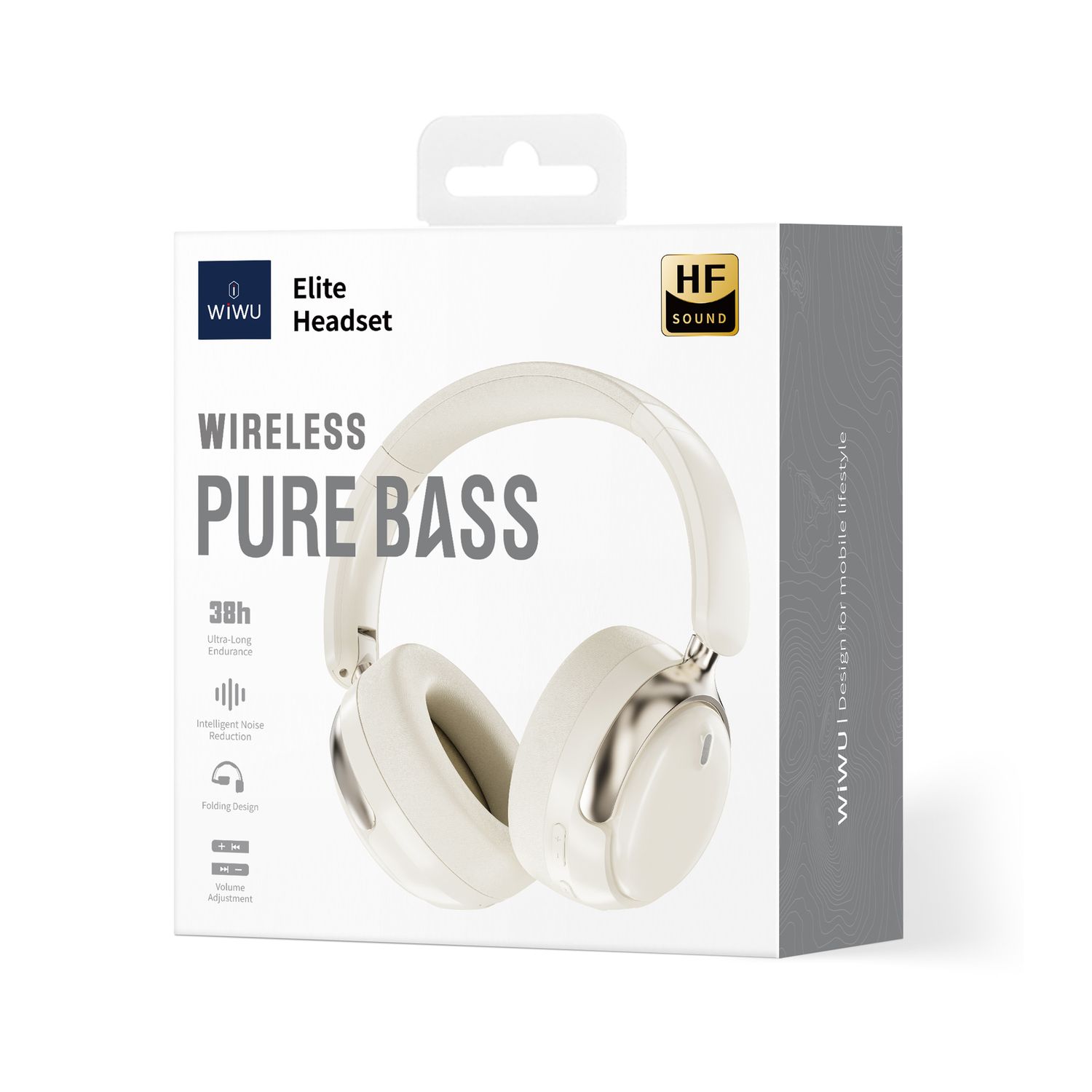 WiWU TD10 Elite Wireless Pure Bass Headset, Black