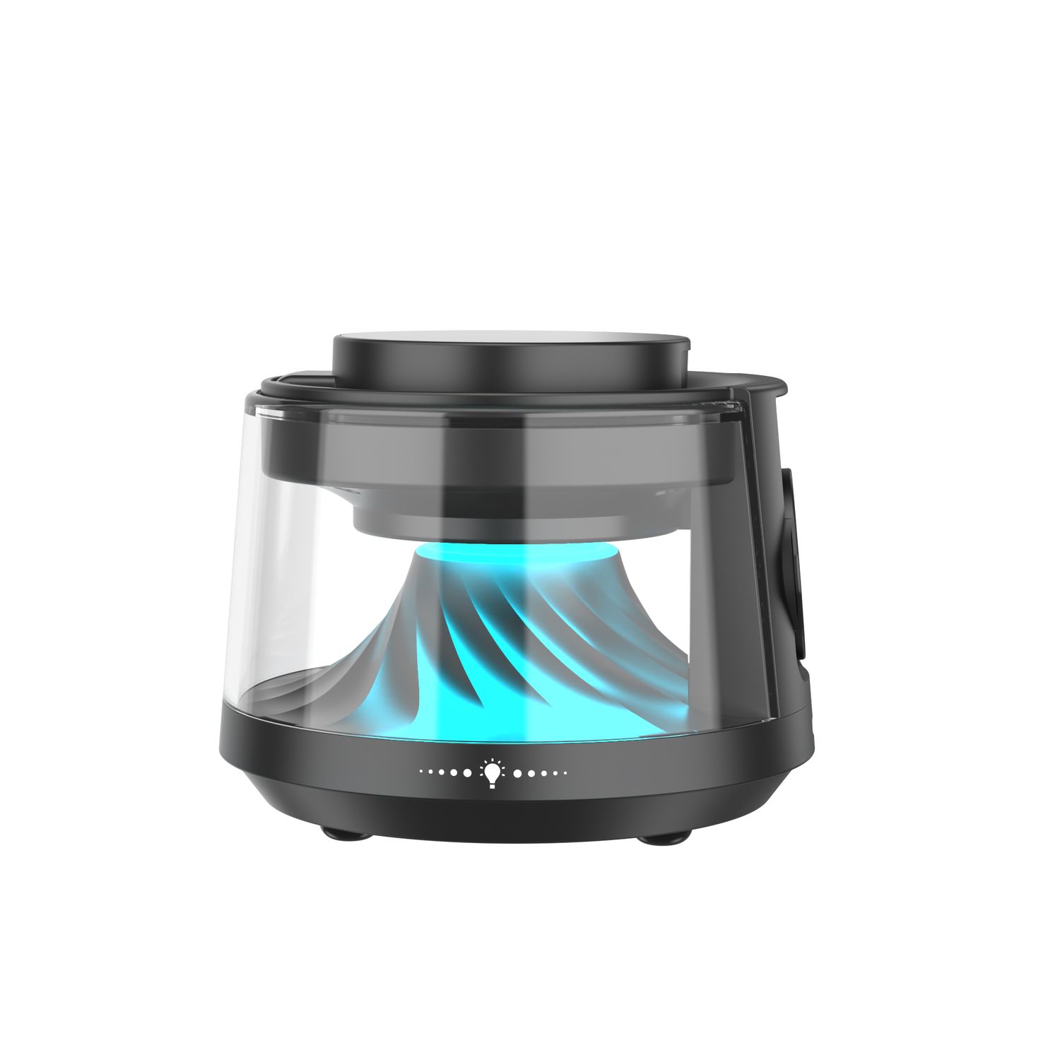 WiWU W039 Flow 5 in 1 Wireless Charger Speaker, Black