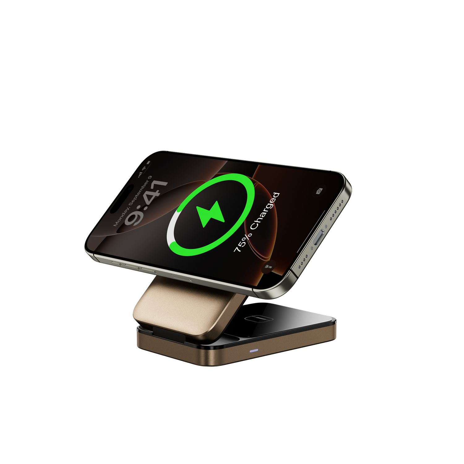 WiWU W038 Triple 3in1 Wireless Charger, Gold