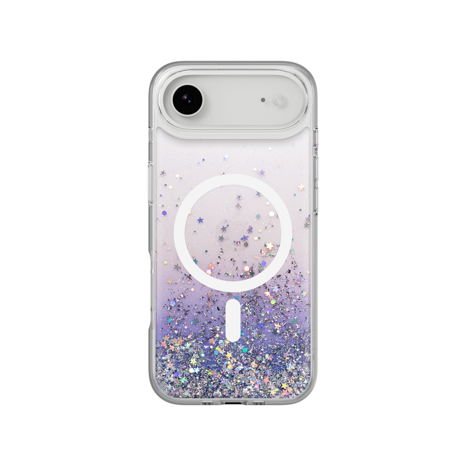 SwitchEasy iPhone 17 Air Starfield M 3D Glitter Protective Case, Twilight White Ring