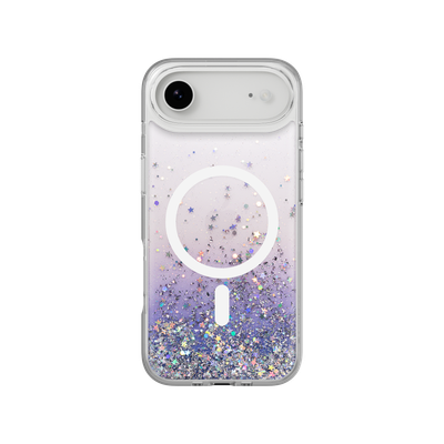 SwitchEasy iPhone 17 Air Starfield M 3D Glitter Protective Case, Twilight White Ring