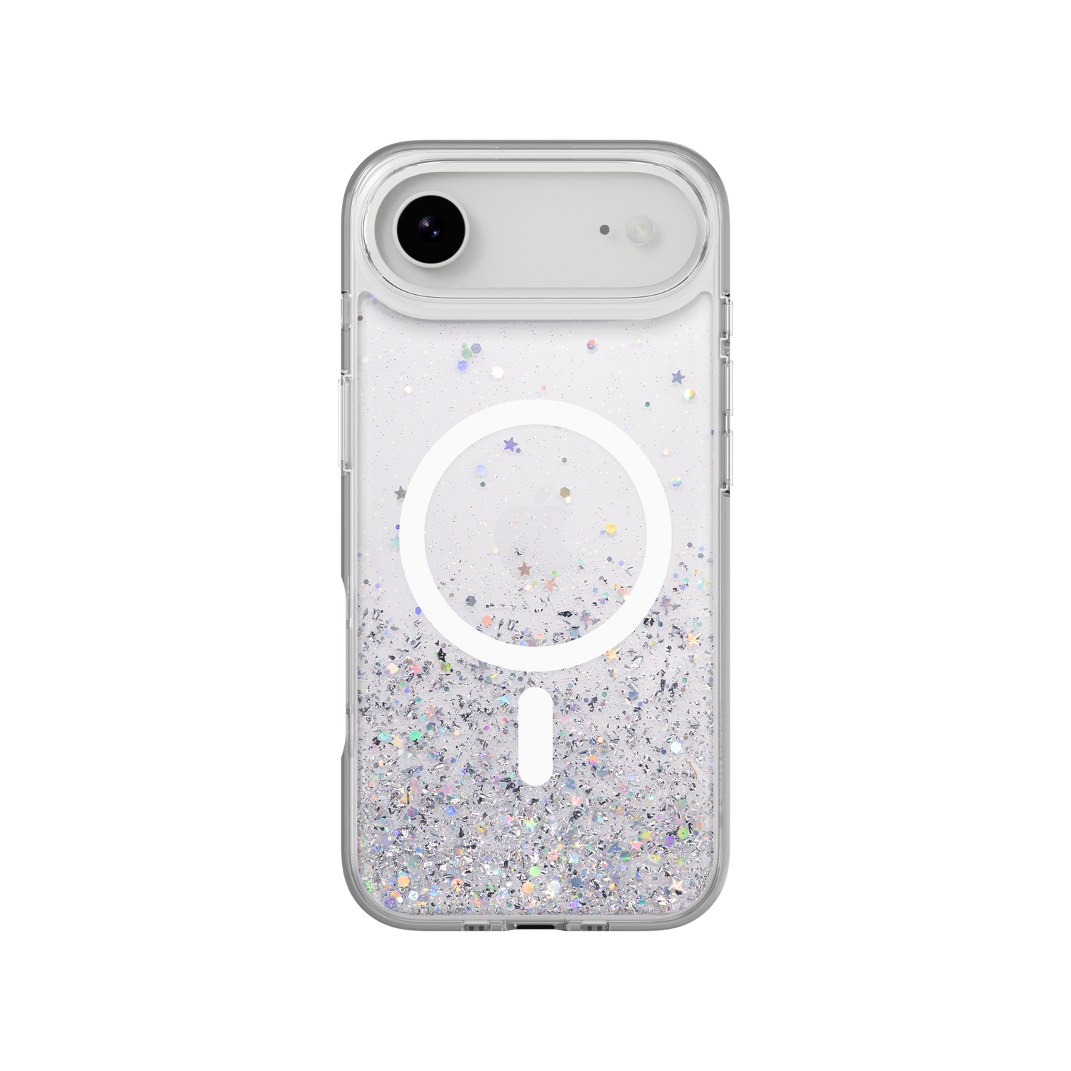 SwitchEasy iPhone 17 Air Starfield M 3D Glitter Protective Case, Transparent White Ring