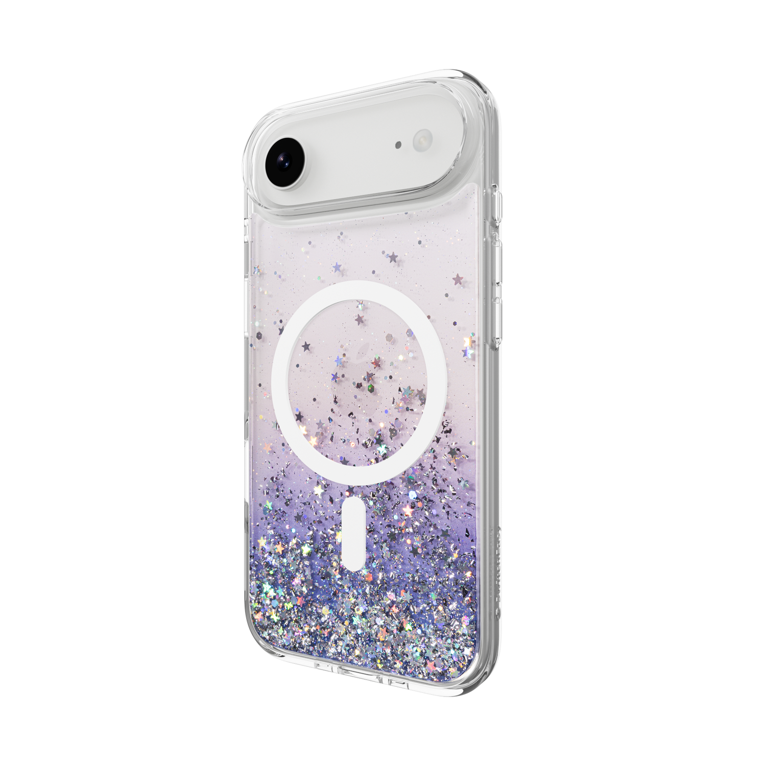 SwitchEasy iPhone 17 Air Starfield M 3D Glitter Protective Case, Twilight White Ring