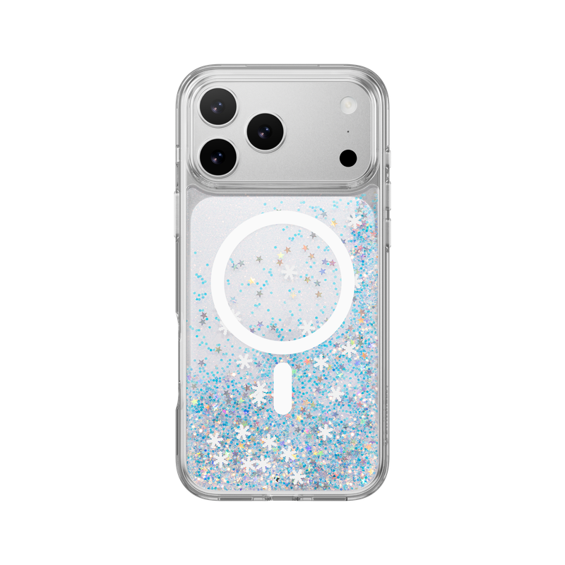 SwitchEasy iPhone 17 Pro Max Starfield M 3D Glitter Protective Case, Frozen White Ring