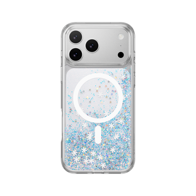 SwitchEasy iPhone 17 Pro Max Starfield M 3D Glitter Protective Case, Frozen White Ring