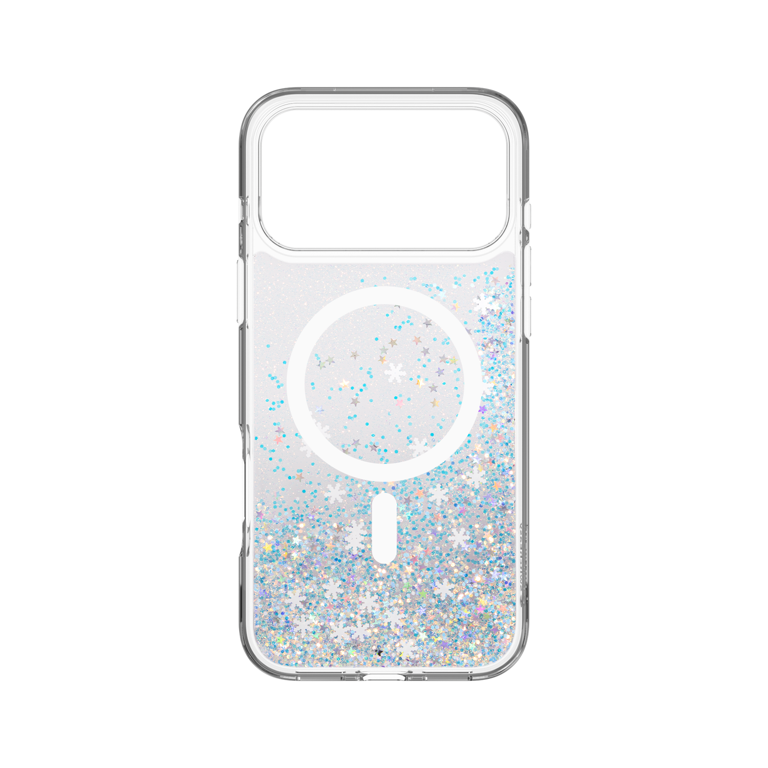 SwitchEasy iPhone 17 Pro Max Starfield M 3D Glitter Protective Case, Frozen White Ring