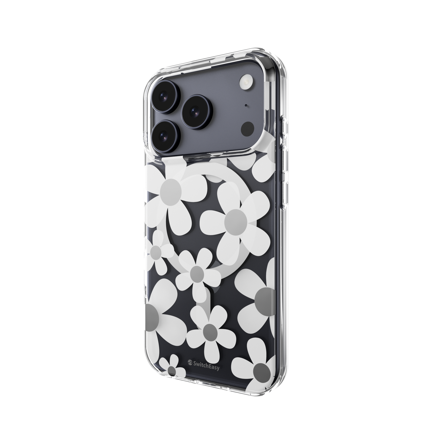 SwitchEasy iPhone 17 Pro Fleur M 3D Patterned Protective Case, White