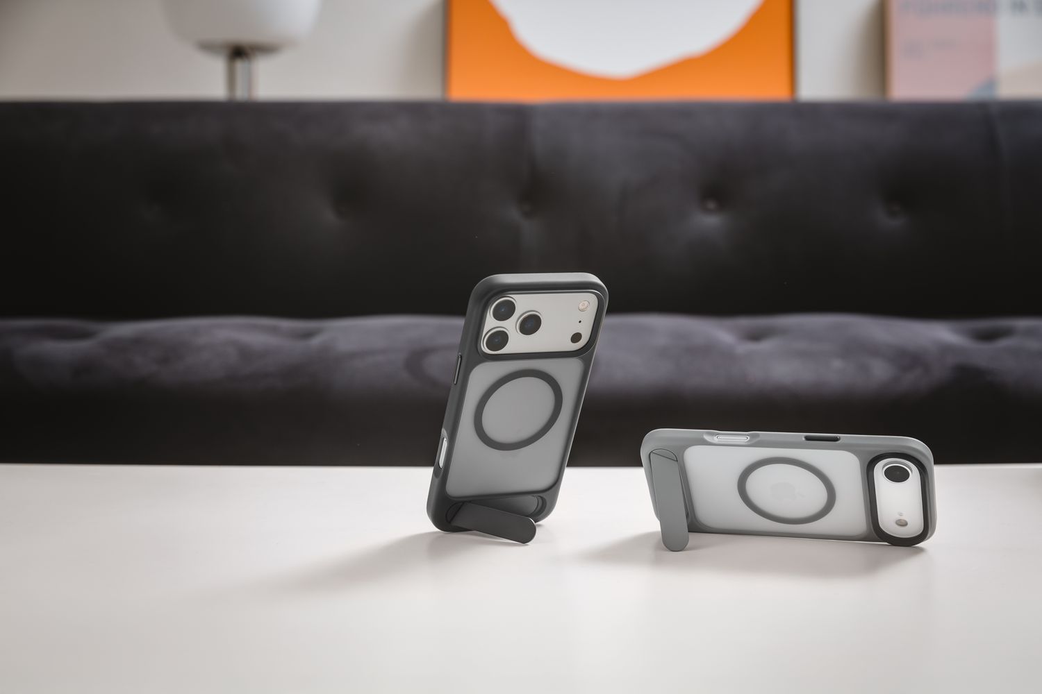 SwitchEasy iPhone 17 Pro EasyStand M Stand Guard Protective Case, Concrete