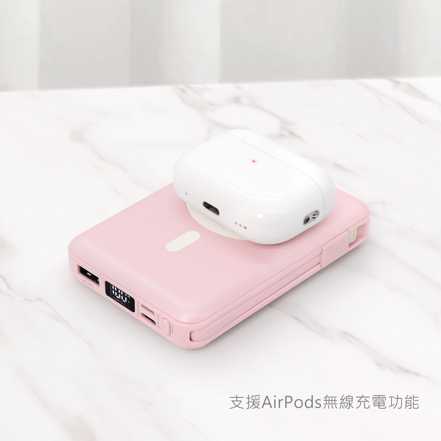 Sanrio 5in1 Magnetic Wireless Power Bank 10,000mAh, Hello Kitty Desert Party