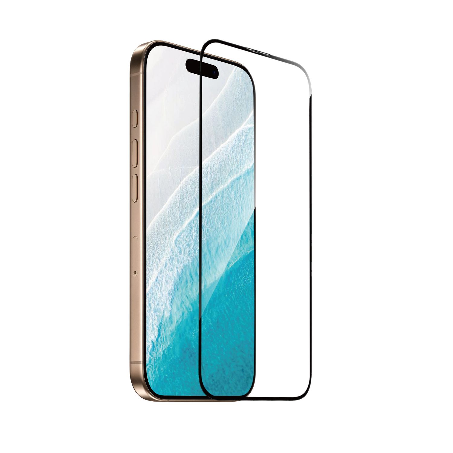 WiWU iPhone 17/16 Pro Tempered Glass, 3D Clear