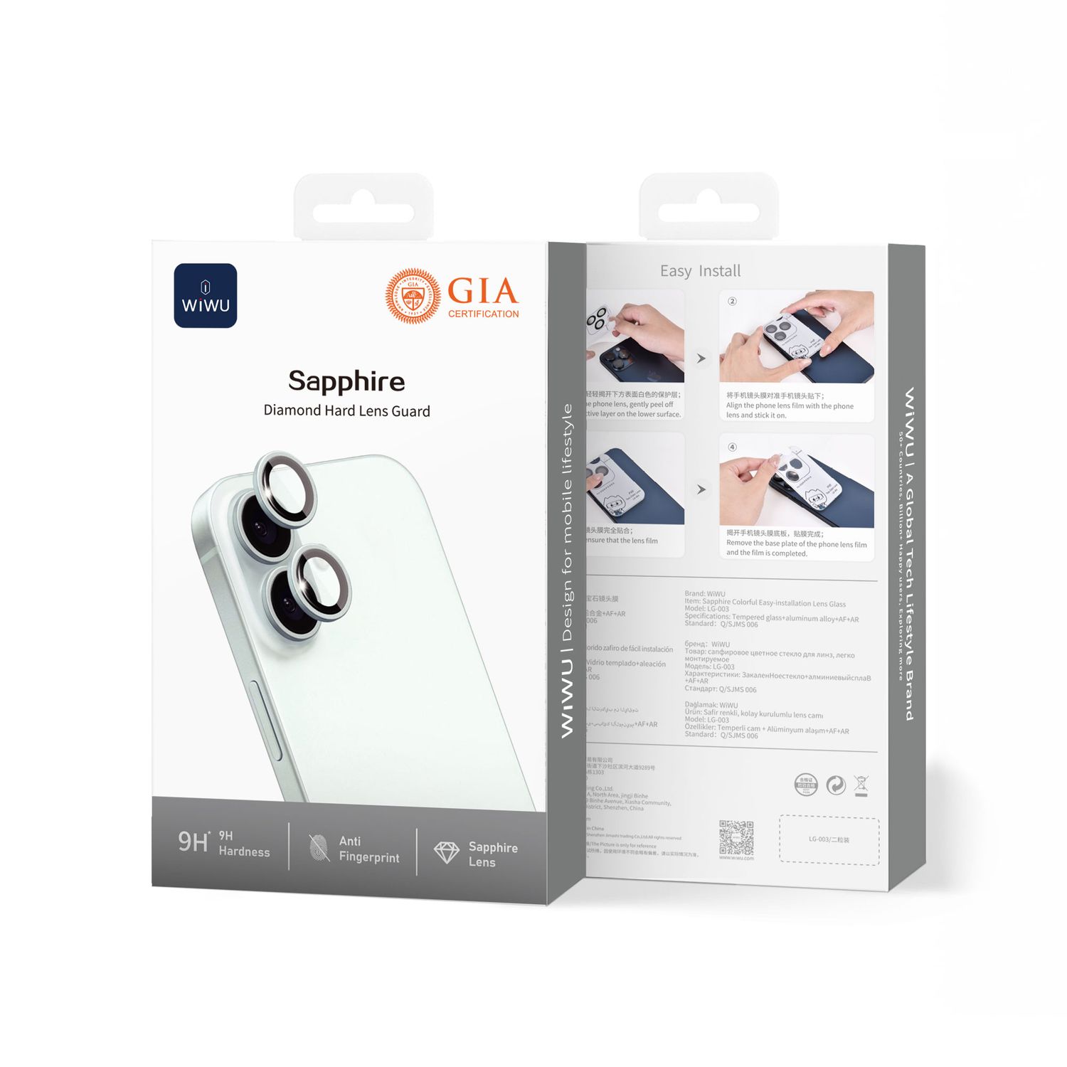 WiWU iPhone 17 Titan Lens Guard, Siver