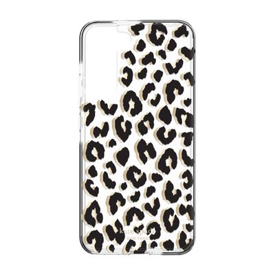 KSNY Samsung Galaxy S22 5G Defensive Hardshell, City Leopard Black/Gold Foil/Bla