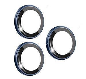 WiWU iPhone 17 Pro/17 Pro Max Sapphire Lens Guard, Dark Blue