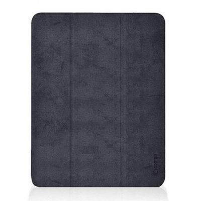 Comma iPad 10.2&quot; Leather Case with Apple Pencil Slot, Black