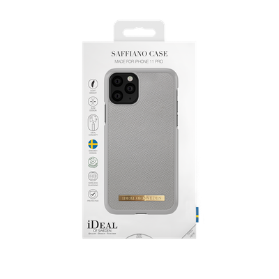 iDeal Of Sweden iPhone 11 Pro Fashion Case Saffiano, Light Grey