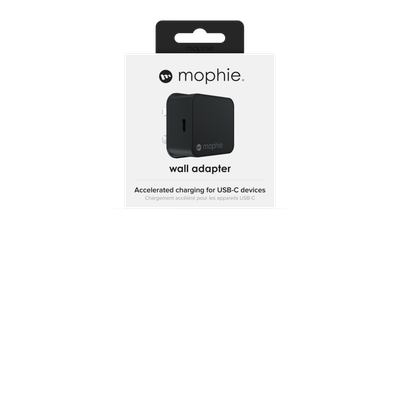 Mophie USB-C 18W Wall Adapter (UK), Black
