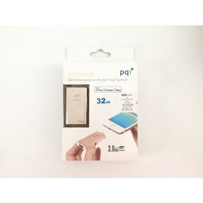 PQI iConnect Travelling Disk Lightning, 32GB (Gold)