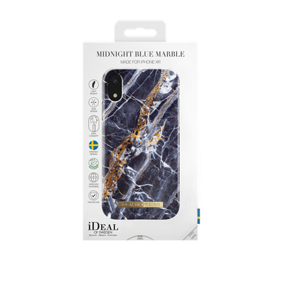 iDeal Of Sweden iPhone XR Fashion Case A/W 17-18, Midnight Blue Marble