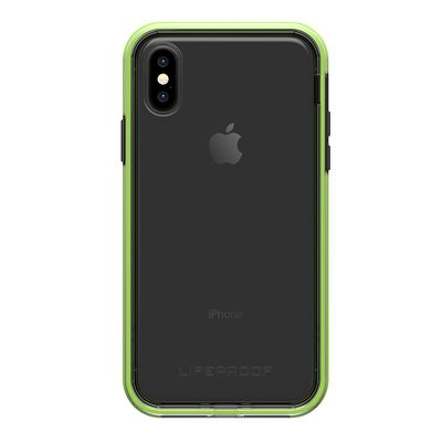 LifeProof iPhone X Slam Series, Night Flash (Clear/Lime/Black) (77-57431)
