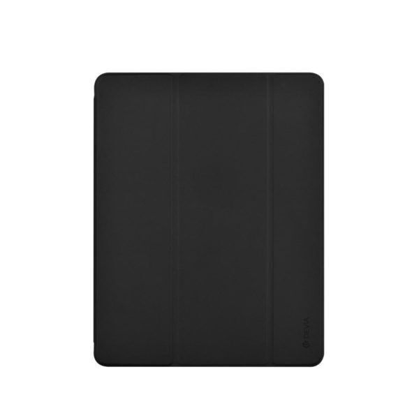 Devia iPad 10.2" Leather Case with Apple Pencil Slot, Black