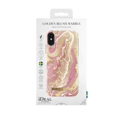 iDeal Of Sweden iPhone Xs Fashion Case 2019, Sparkle Greige Marble