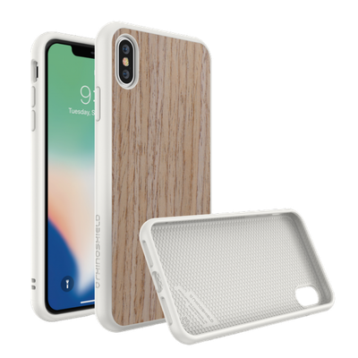 RhinoShield iPhone Xs Max SolidSuit Wood, Light Walnut/Black