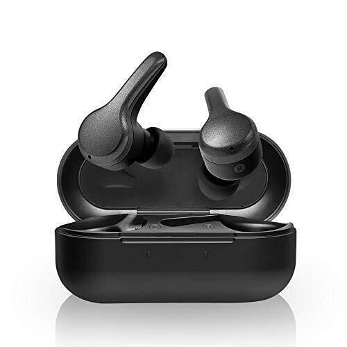 EXFIT BCS-T90 True Wireless Stereo Earbuds with Dual Microphones, Black