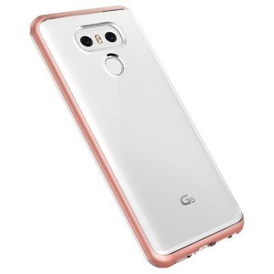 VRS Design LG G6 Crystal Bumper TPU+PC, Rose Gold