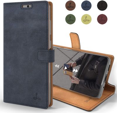 Komass Samsung Galaxy Note 20 Ultra 5G Flip Case, Blue