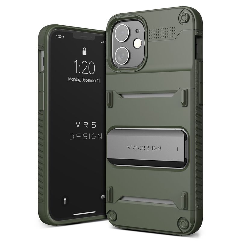 VRS Design iPhone 12 / iPhone 12 Pro Damda Glide Pro, Black/Nasa/Ultra Text