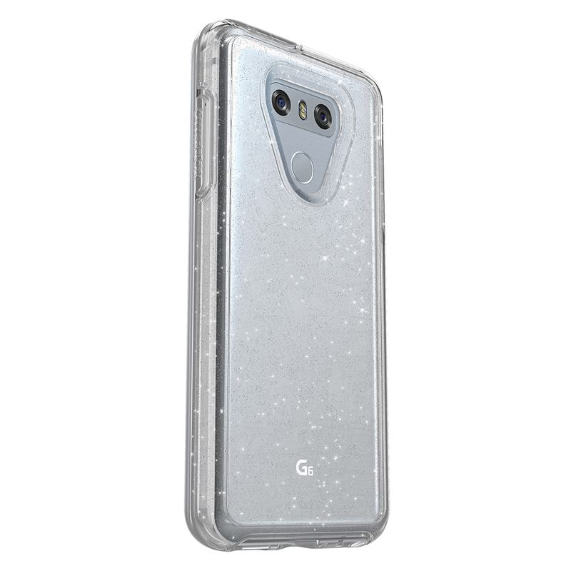 OtterBox LG G6 Symmetry Clear Series, Stardust (Flake/Clear)