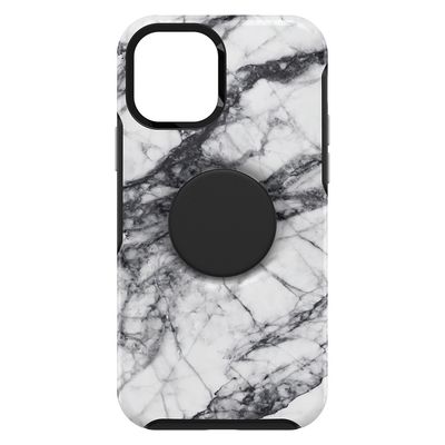 OtterBox Otter + Pop iPhone 12 mini Symmetry Series, White Marble