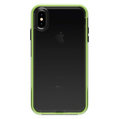 LifeProof iPhone Xs Max Slam Series, Night Flash (Clear/Lime/Black) (77-60155)