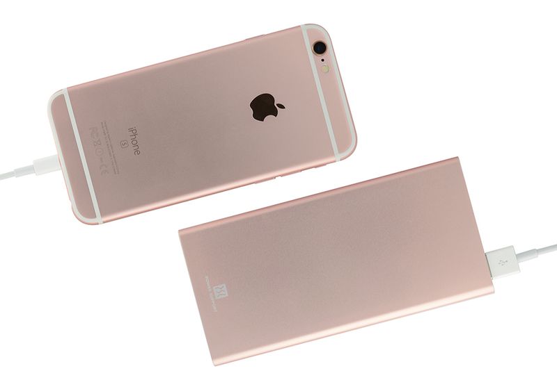 Power Support Mobile Battery Lithium Polymer (6,000mAh), Rose Gold